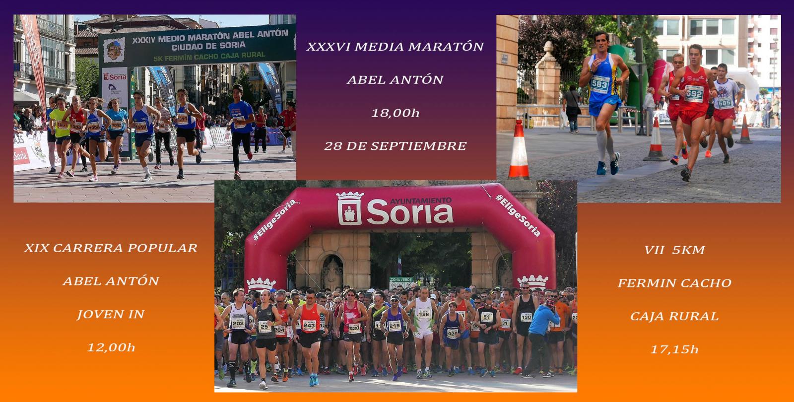 28 de septiembre. atletismo en las calles de Soria